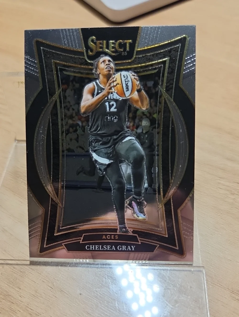 2025 Panini Select Chelsea Gray Trading Card - Black/Gold